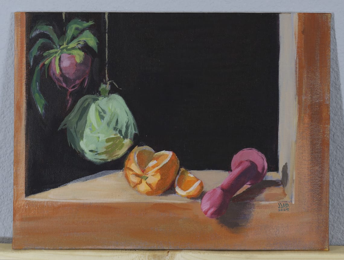 Still life with toy